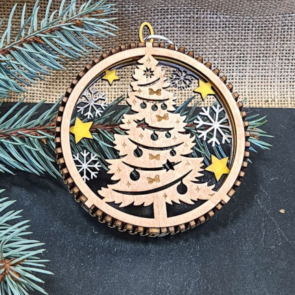 Layered Christmas Tree Ornament