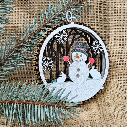 Layered Forest Friends Ornament