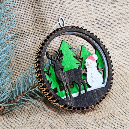 Layered Playful Day Ornament