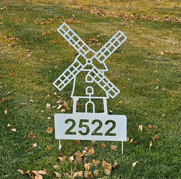 Neighborhood Address Sign - Windmill Heights